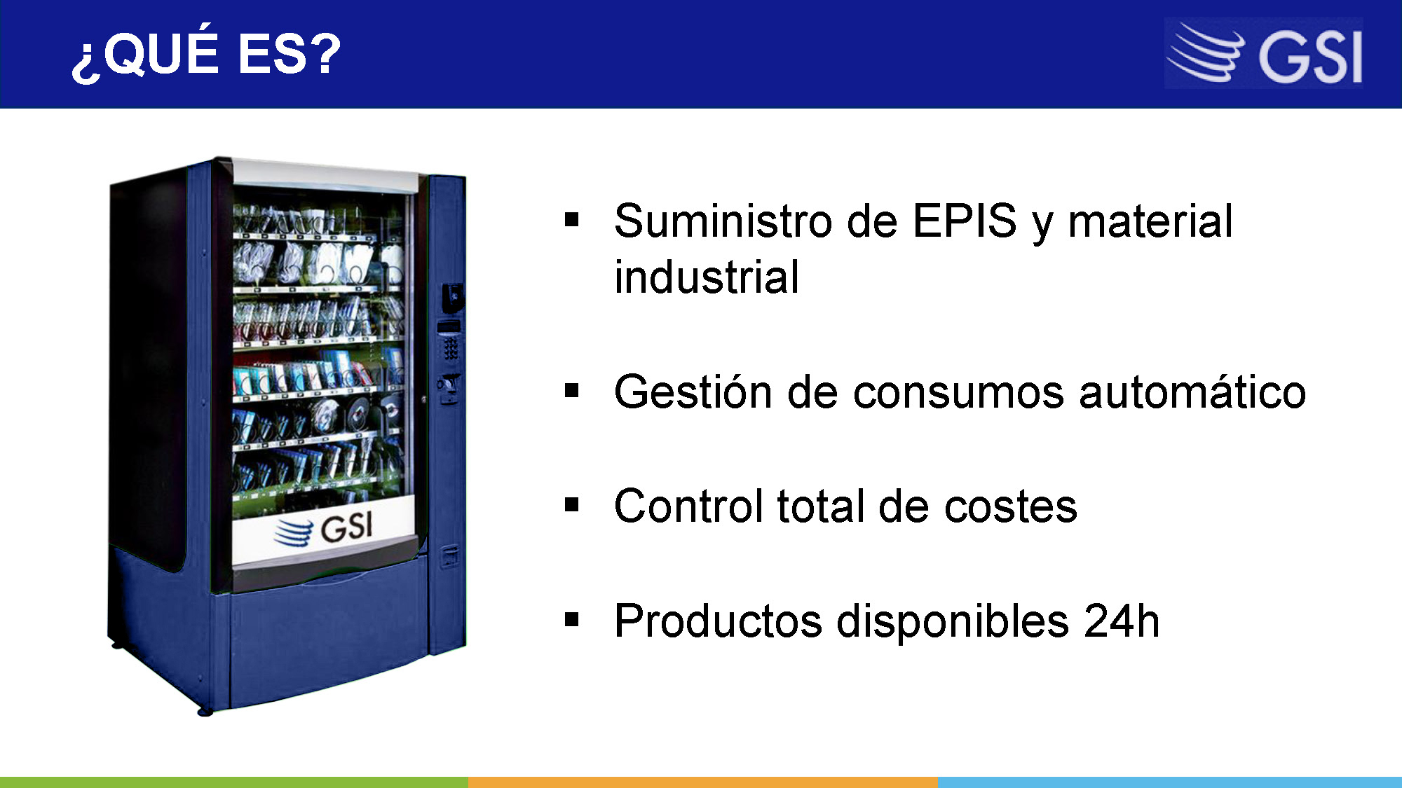 Suministro de EPIS y material industrial - Gestión de consumos automático - Control total de costes - Productos disponibles 24h.