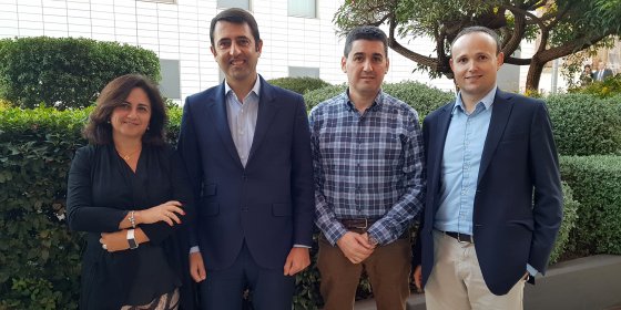 Nuevo consejo de administración de Aside. De izqda. a der.: Cira Linares, Antonio González, Argimiro Fernández y Ferran Marco.